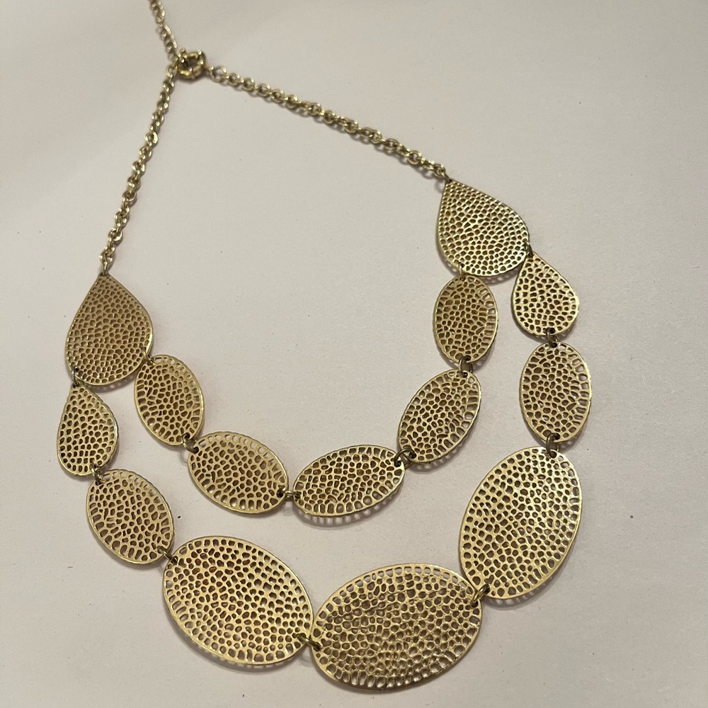 Gold Toned Statement Necklace